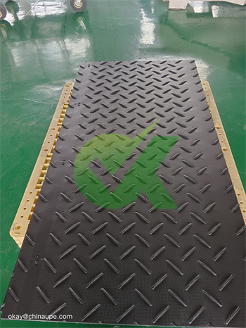 digger plastic road mat 12mm thick for foundation works